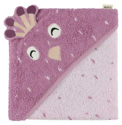 Produktbild von Trixie Baby-Badcape 75x75cm Mrs. Peacock - weiches Babyhandtuch