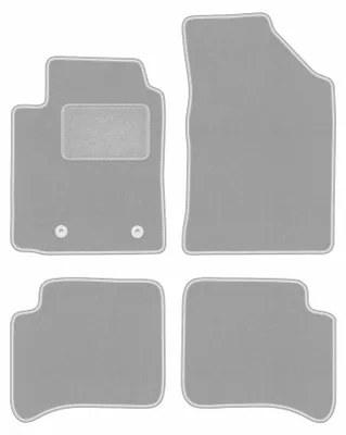 Produktbild von Fußmatten Automatten Velours Grau für Toyota Yaris I 1999-2005 Set 4-tlg