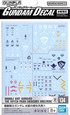 Produktbild von Bandai Model Kit - The Witch From Mercury - Gundam Decal 134 - Model Kit