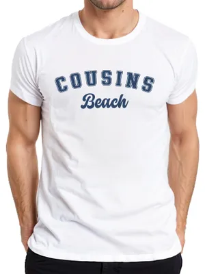 Immagine prodotto di Maglietta da uomo Cousins Beach The Summer I Got Pretty Fan Series, bianca, M