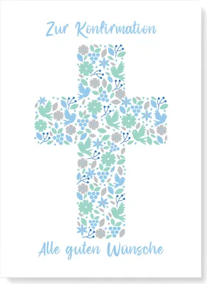 Produktbild von Friendly Fox Karte zur Konfirmation Junge, 1x Konfirmationskarte mit Umschlag, Karte Konfirmation Junge, DIN A6 Glückwunschkarte Konfirmation