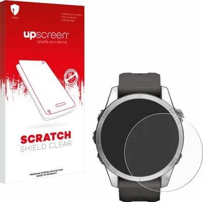 Produktbild von upscreen Schutzfolie für Garmin Fenix 7S Pro Solar (42 mm) Displayschutz Displayschutzfolie Folie Klar Transparent
