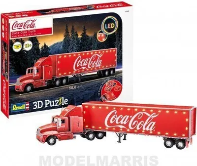 Produktbild von Revell 3D Puzzle Coca Cola Lastwagen LED Edition 00152 - für Kinder ab 12 Jahren mit 168 Teilen und Beleuchtung