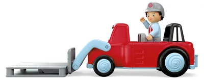 Produktbild von Toddys Spielzeug Gabelstapler Willy Worky - Bauernhof Loader - Kunststoff