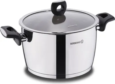 Immagine prodotto di Casseruola Korkmaz Nora ø16cm - Casseruola in acciaio inossidabile 18/10, adatta all'induzione
