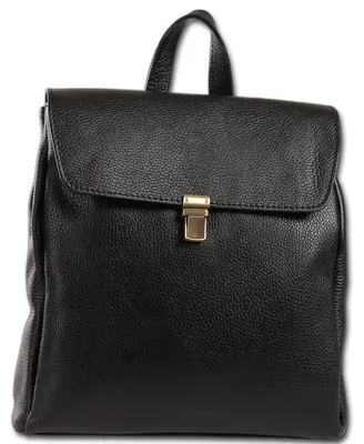 Produktbild von Toscanto Damen Cityrucksack Leder Rucksack schwarz D3ORT104RS1