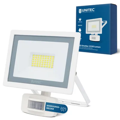 LED-Spot 30W 2400lm Bewegungsmelder IP44 6500K Weiß