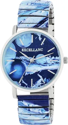 Produktbild von Excellanc Damenuhr mit Edelstahlzugband