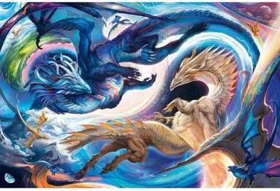 Obrázek produktu pro Puzzle 5000 dílků, Drak ve dne v noci, Ravensburger, puzzle pro dospělé, od 14 let