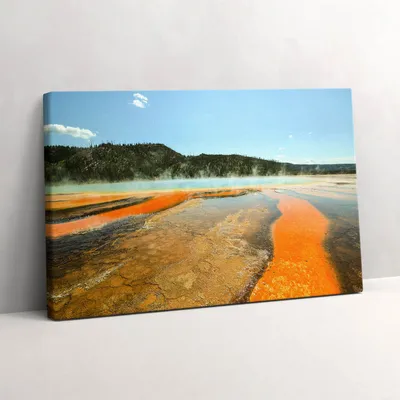 Produktbild von See mit Bergen – Leinwandbild Wandbild – 30x20 cm – Leinwandbilder – Wandbilder – Schlafzimmer – Flur