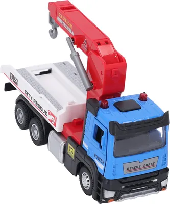 Obrázok produktu pre 1:32 Dopravný ťahač hračiek Funkcia zdvíhania s hákom a modelom vozidla pre deti Modrá