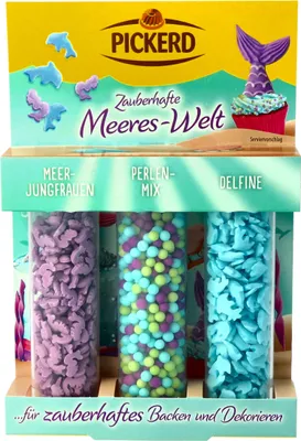 Produktbild von Pickerd Zauberhafte Meeres Welt 3er Set Zucker Dekor Streusel 70g