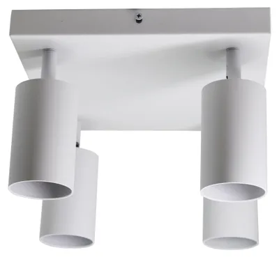 Produktbild von Spot Deckenleuchte Quadratisch Weiß GU10 Metall SD0005WH