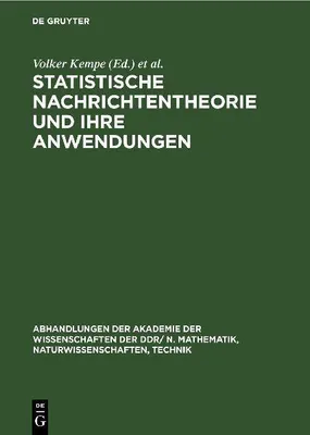 Produktbild von Statistische Nachrichtentheorie und ihre Anwendungen