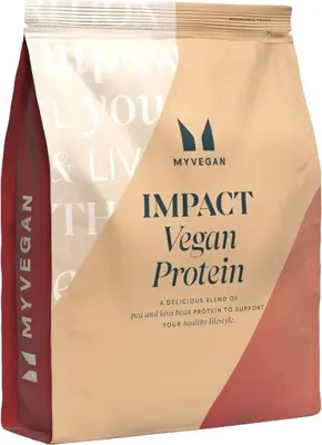 Productafbeelding van Impact Vegan Protein, 1000 g, koffie-walnoot smaak