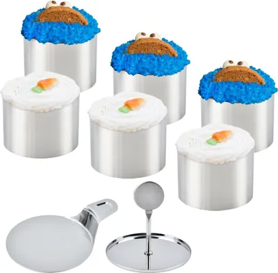 Produktbild von Runde Dessertringe - Set von 8 - Für Mousse und Dessert