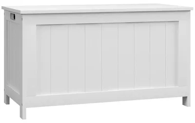 Immagine prodotto di Panca contenitore con sportello - Contenitore per giocattoli | Colore: Bianco | Dimensioni: 81x40x46 cm
