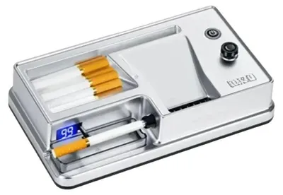 Obrázek produktu pro Elektrický stroj na plnění cigaret, automatický provoz, kompaktní provedení, bílý LED displej