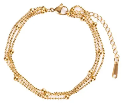 Immagine prodotto di Bracciale triplo placcato oro per donna EWB250255G