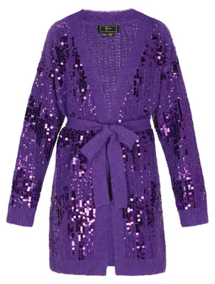 Produktbild von NAEMI damen cardigan - lila, XL/XXL