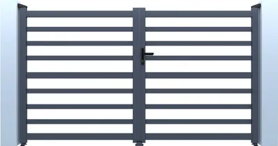 Produktbild von Aluminium-Portal "Martin" - 340 x 180 cm - Grau