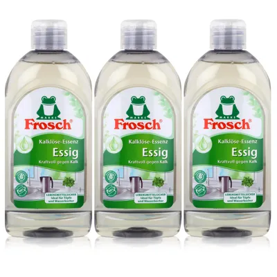 Produktbild von 3x Frosch Essig Kalklöse-Essenz 300 ml