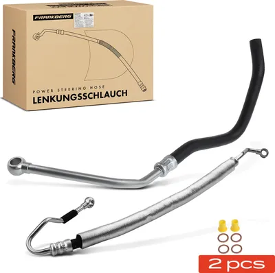 Image de Frankberg 1x Flexible Hydraulique Direction+1x Flexible de Direction Assistée pour BMW Série 5 Touring E39