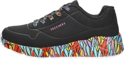 Produktbild von Skechers Uno Lite - Subtle Love Sneakers Laag - Zwart - Maat 36