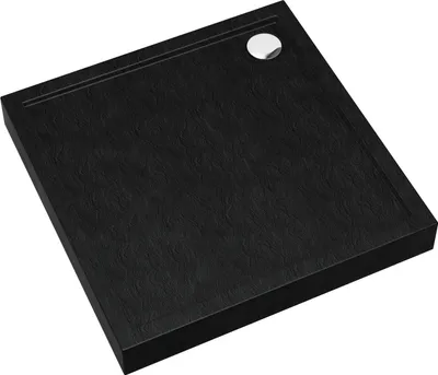 Zdjęcie produktu dla Brodzik uniwersalny do kabiny prysznicowej David 90cm,12cm, czarny, struktura