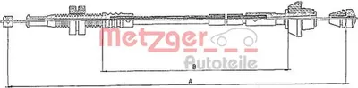 Produktbild von METZGER Gaszug 10.0152 für FORD FIESTA III (GFJ) 955mm