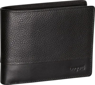 Produktbild von bugatti Geldbörse Atlanta Flap Wallet Black schwarz