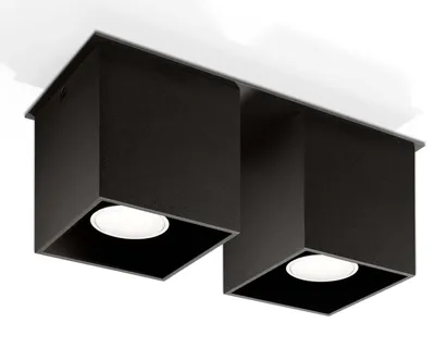 Zdjęcie produktu dla Oprawa natynkowa spot QUAD 2 Czarny SL.0063 Sollux