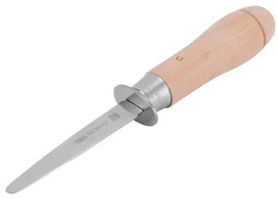 Austernmesser mit Holzgriff, Edelstahl, 20,5 cm