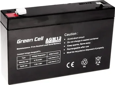 Produktbild von Akumulator AGM 6V 7Ah, bezobsługowy, do UPS ALARM