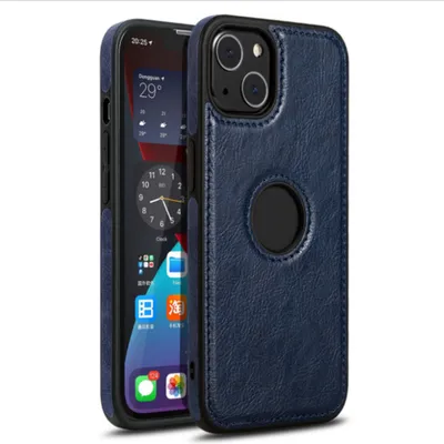 Produktbild von Smartphonica iPhone 13 Mini Ledertasche - Blau