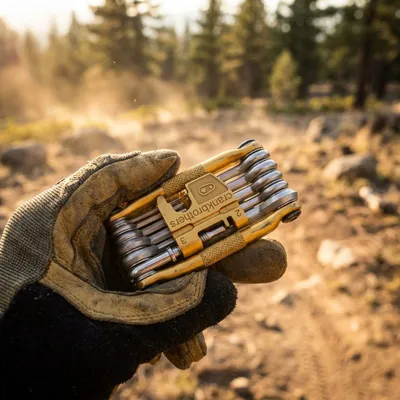 Zdjęcie produktu dla crankbrothers multitool rowerowy M17/gold, naprawa, narzędzie
