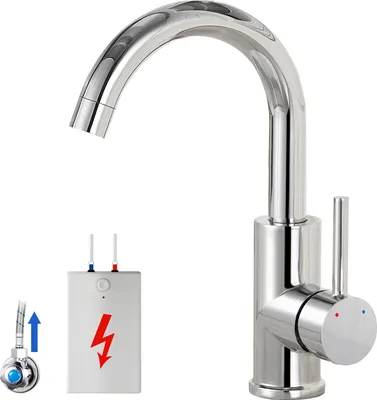 Produktbild von Auralum Niederdruck Wasserhahn Küche Armatur 360° Schwenkbar Küche Mischbatterie Einhebelmischer für Wasserboiler konzipiert, für Küche/Badezimmer