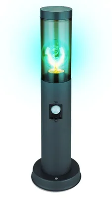 Produktbild von RGB LED Sockelleuchte, Bewegungsmelder, anthrazit, H 45 cm