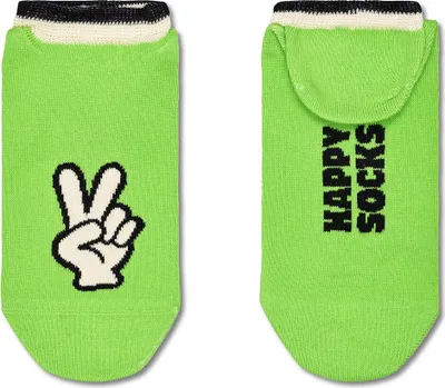 Image de Happy Socks Peace Sign Chaussettes invisibles Vert UE 41-46 Homme Vert UE 41-46
