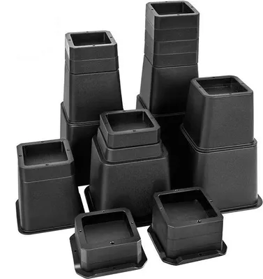 Produktbild von JustValue Möbelerhöher Set – 28-teilig – 2,5–30,5 cm – 567 kg – Schwarz