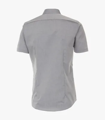 Produktbild von Venti - Body Fit - Bügelleichtes Herren Kurzarm Hemd mit Kent Kragen (001930), Größe:41, Farbe:Silber (705)