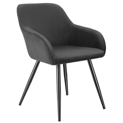Produktbild von tectake® Esszimmerstuhl Marilyn gepolstert, in Cordoptik 58 x 62 x 82 cm