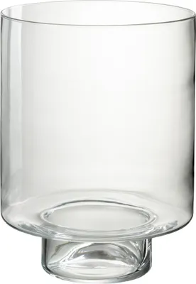 Zdjęcie produktu dla Latarnia J-Line prawa - szklana - przezroczysta - Ø26,5cm