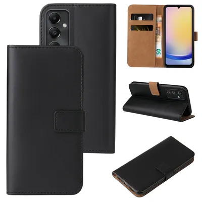 Produktbild von Handyhülle für Samsung Galaxy A25 5G Klapphülle Bookcase Flip Cover Hülle Handy Tasche Etui Farbe: Schwarz