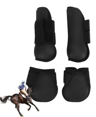 Pferde-Beinschoner, offen, 4 Stück, XL, für Springreiten