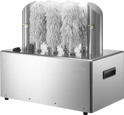 Image de Polisseuse pour verres à vin, machine à polir à 8 brosses, 660 verres/heure, pour bars et restaurants