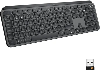 Obrázok produktu pre Klávesnica Logitech MX Keys Advanced, bezdrôtová (2,4 GHz Bluetooth), s podsvietením, rozloženie klávesov US
