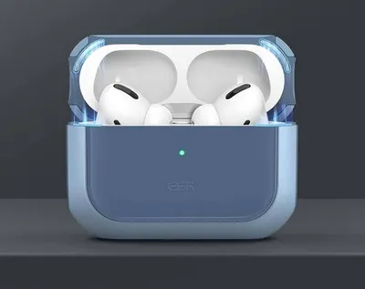 Produktbild von ESR HaloLock Soft Case für AirPods 3 (2021) Blau