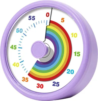Produktbild von MODFU Visueller Timer für Kinder, 60-Minuten Countdown für Klassenzimmer Büro Küche, Schreibtisch Kinder Zeitmana gement Tools mit leisem Betrieb
