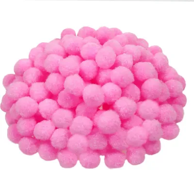 Immagine prodotto di Pomponcini piccoli, rosa, di 20 mm, confezione da 300 pezzi, ideali per progetti creativi e lavori manuali